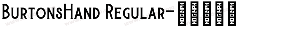 BurtonsHand Regular字体转换